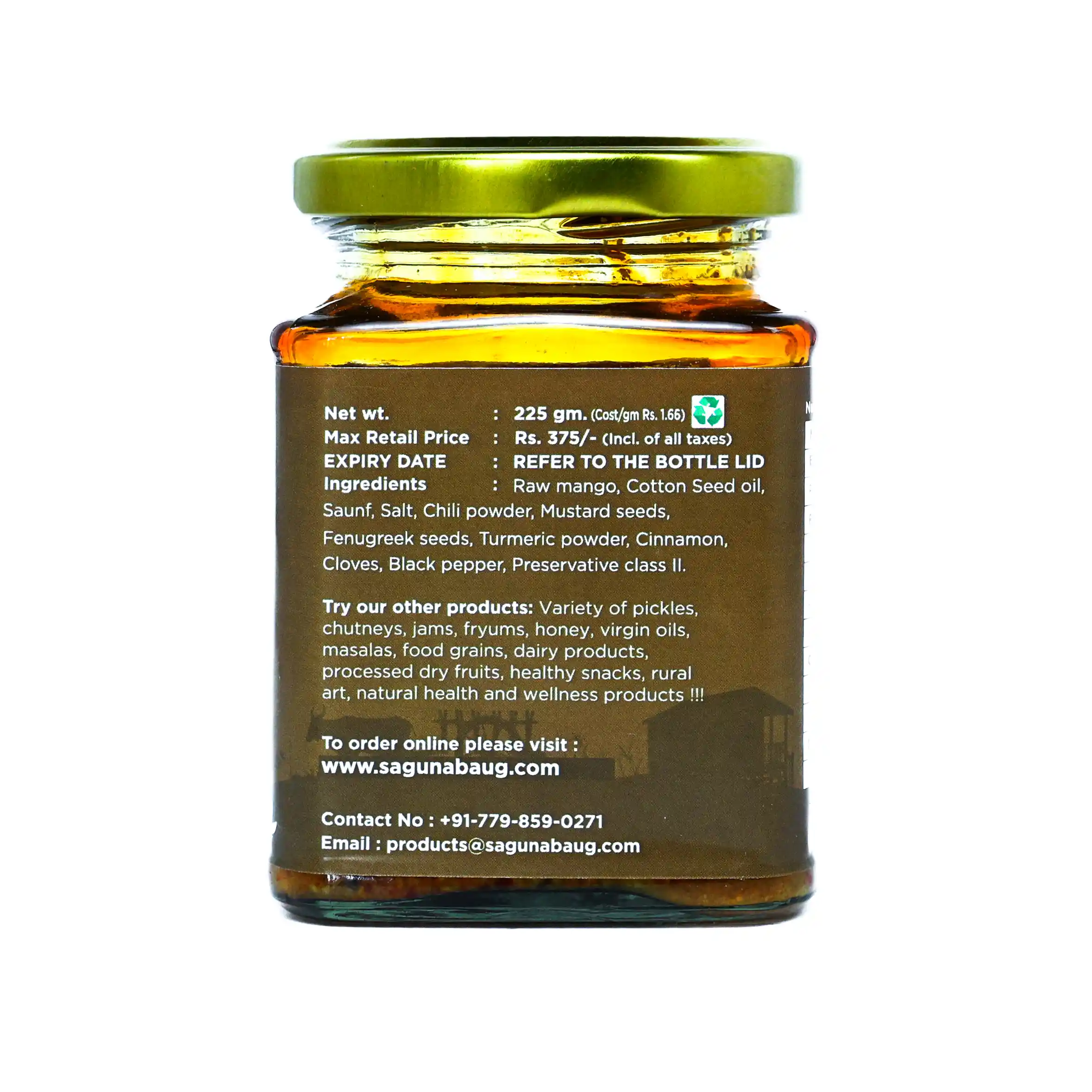 Raw Mango Pickle (कैरीचे लोणचे) - 225 gm - Image 2