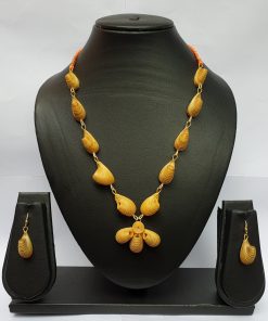 Bamboo Shell Design Necklace