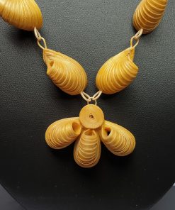 Alternative view of Bamboo Shell Design Necklace