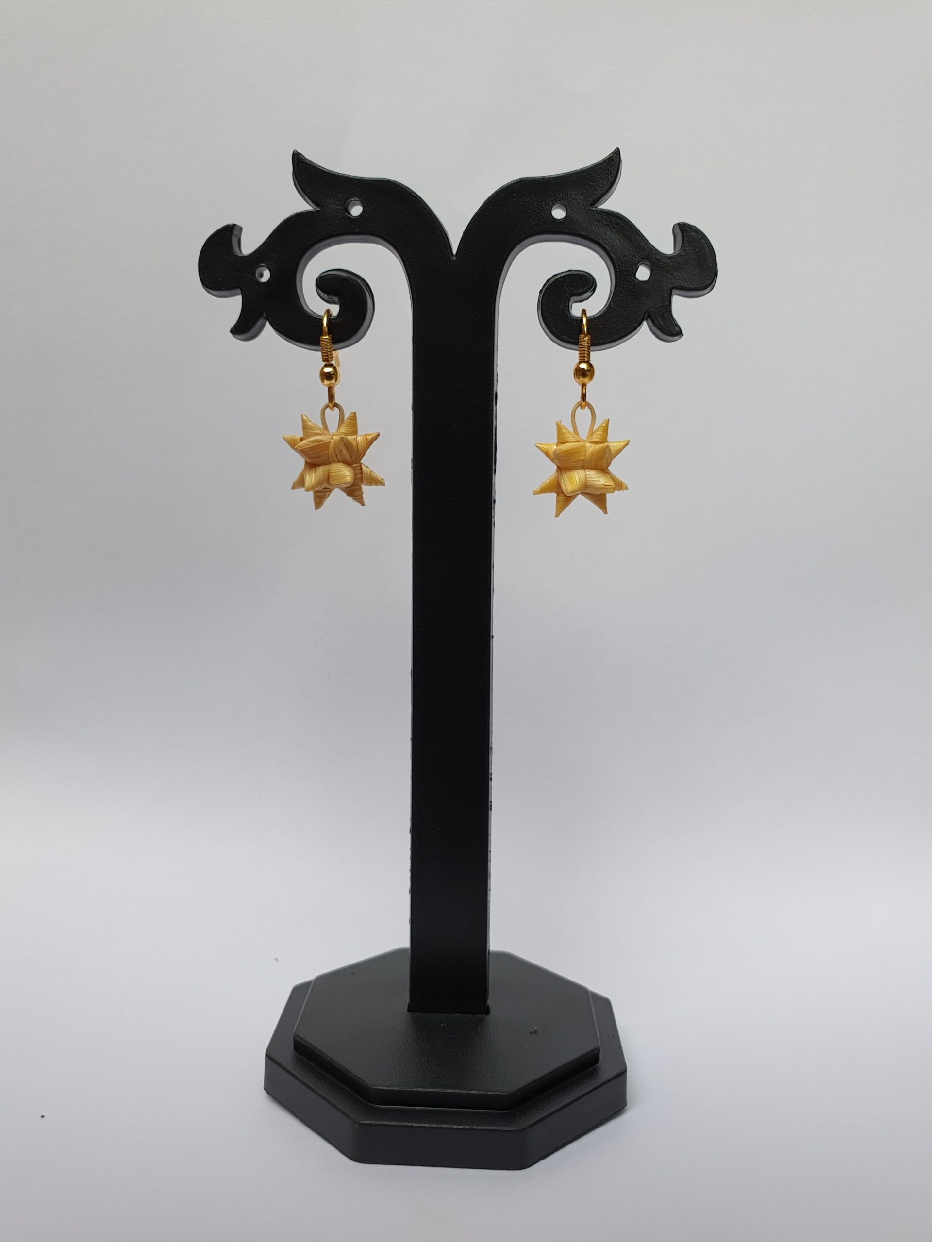 Bamboo Star Drop Earrings
