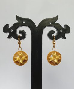 Alternative view of Bamboo Star on Round Earrings