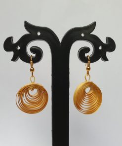 Alternative view of Bamboo Peacock Eye Earrings #1