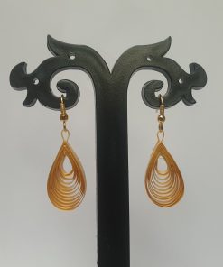 Alternative view of Bamboo Teardrop Earrings