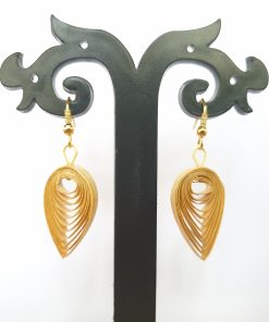 Alternative view of Bamboo Peacock Eye Earrings #2