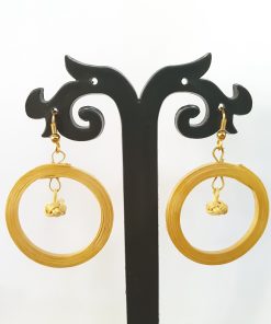 Alternative view of Bamboo Lanthern in Round Earrings