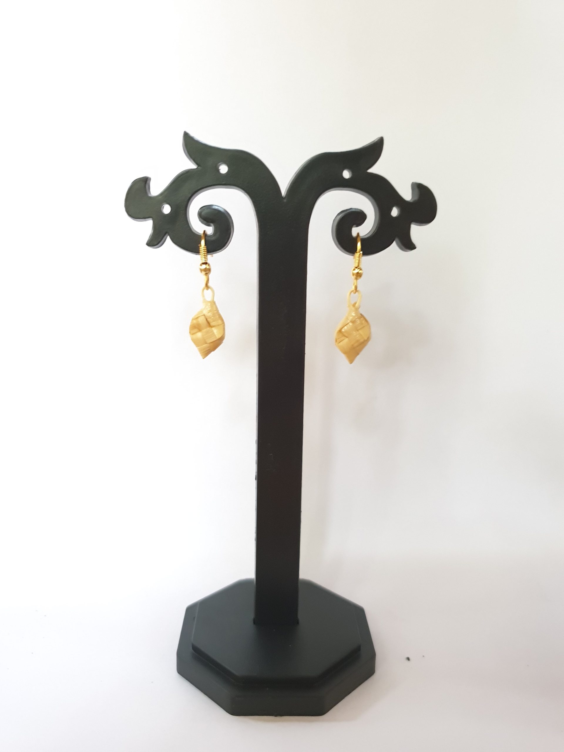 Bamboo Diamond Shape Earrings