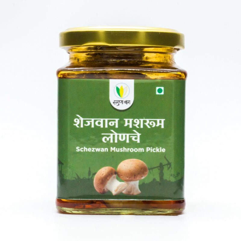 Schezwan Mushroom Pickle (शेजवान मशरूम लोणचे) - 225 gm