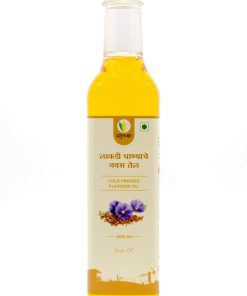 Cold Pressed Flaxseed Oil (लाकडी घाण्याचे जवस तेल) - 500ml