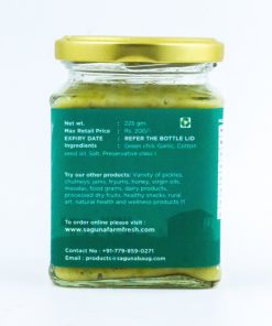 Alternative view of Green Chilli Thecha (हिरव्या मिरचीचा ठेचा) 225gm