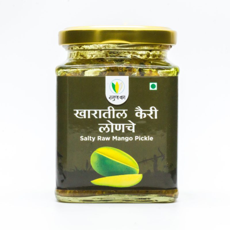 Salty Raw Mango Pickle (खारातील कैरी लोणचे) - 225gm