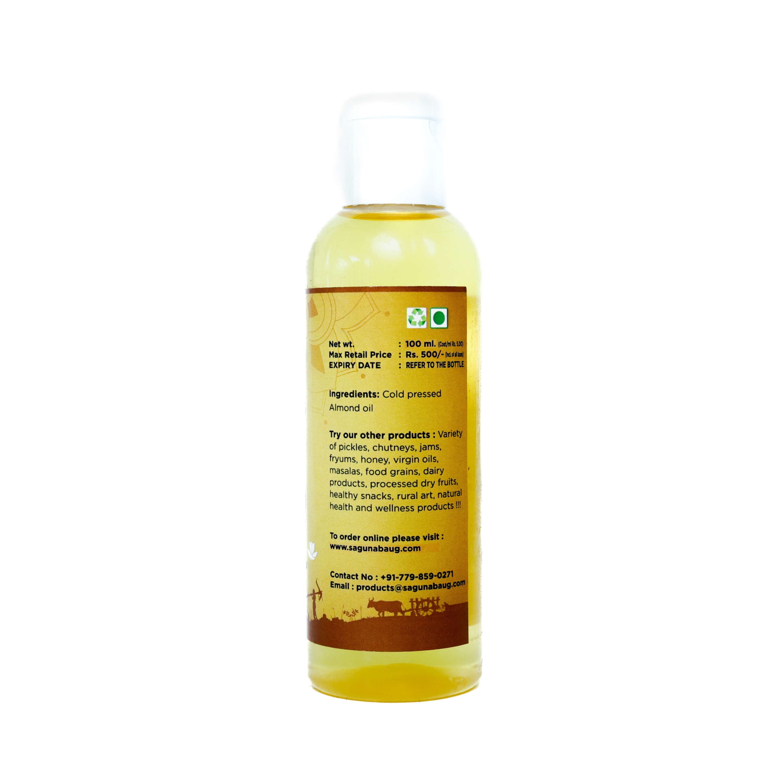 Almond Massage Oil ( बदामाचे मसाज तेल ) - 100ml - Image 2