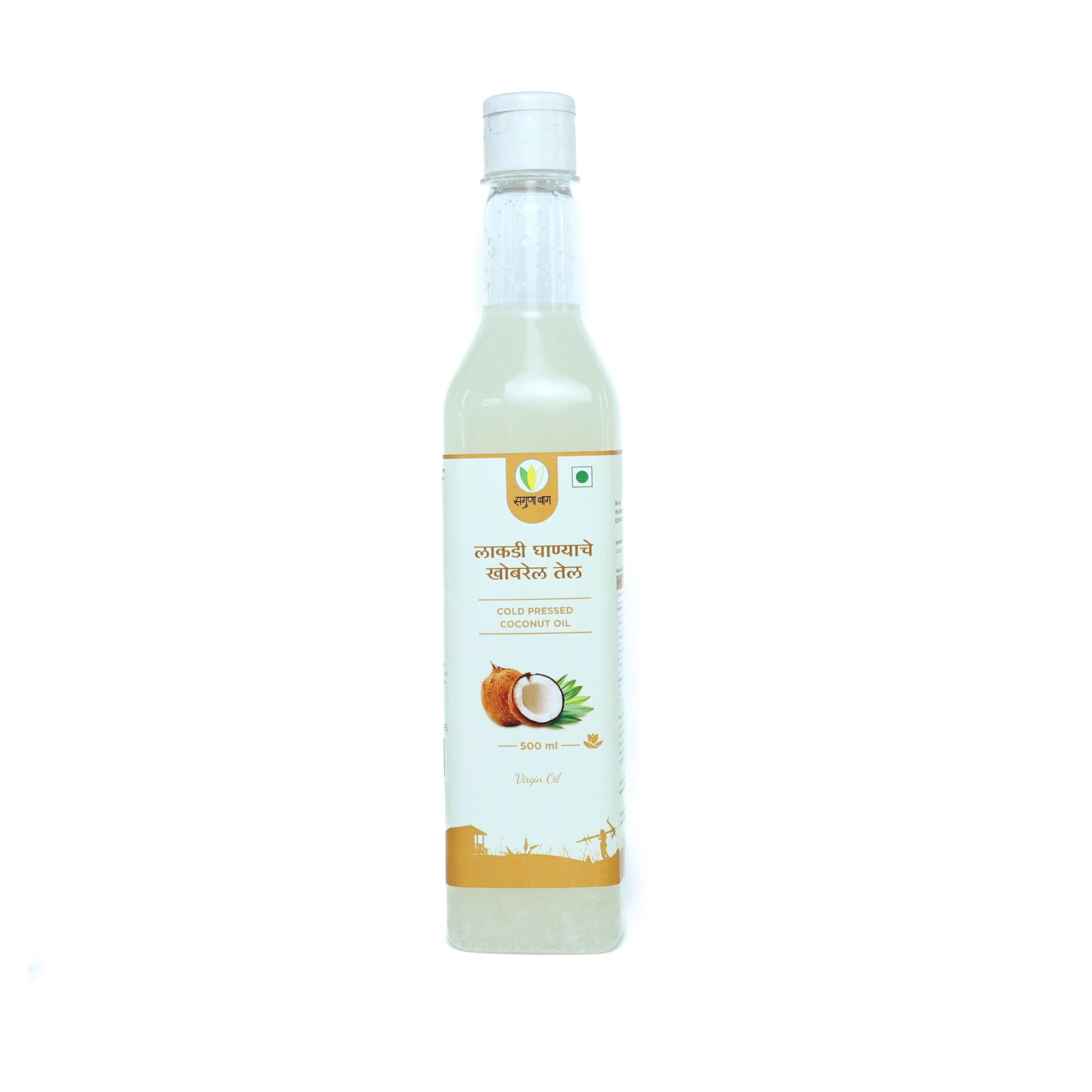 Cold Pressed Coconut Oil (लाकडी घाण्याचे खोबरेल तेल) - 500 ml