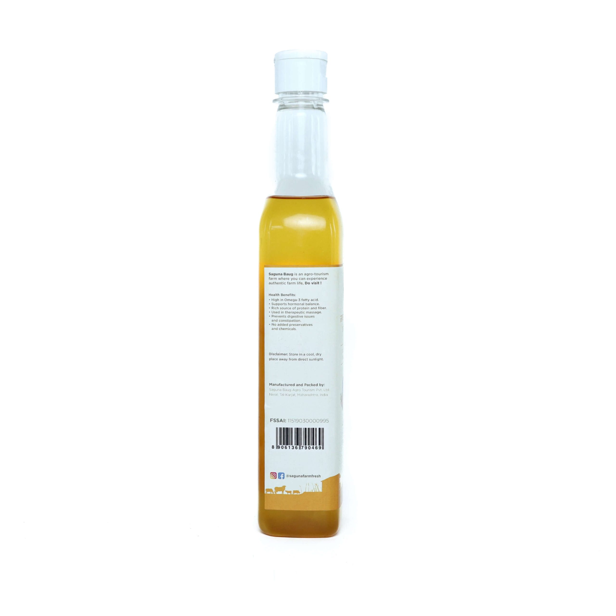 Cold Pressed Flaxseed Oil (लाकडी घाण्याचे जवस तेल) - 500ml - Image 4